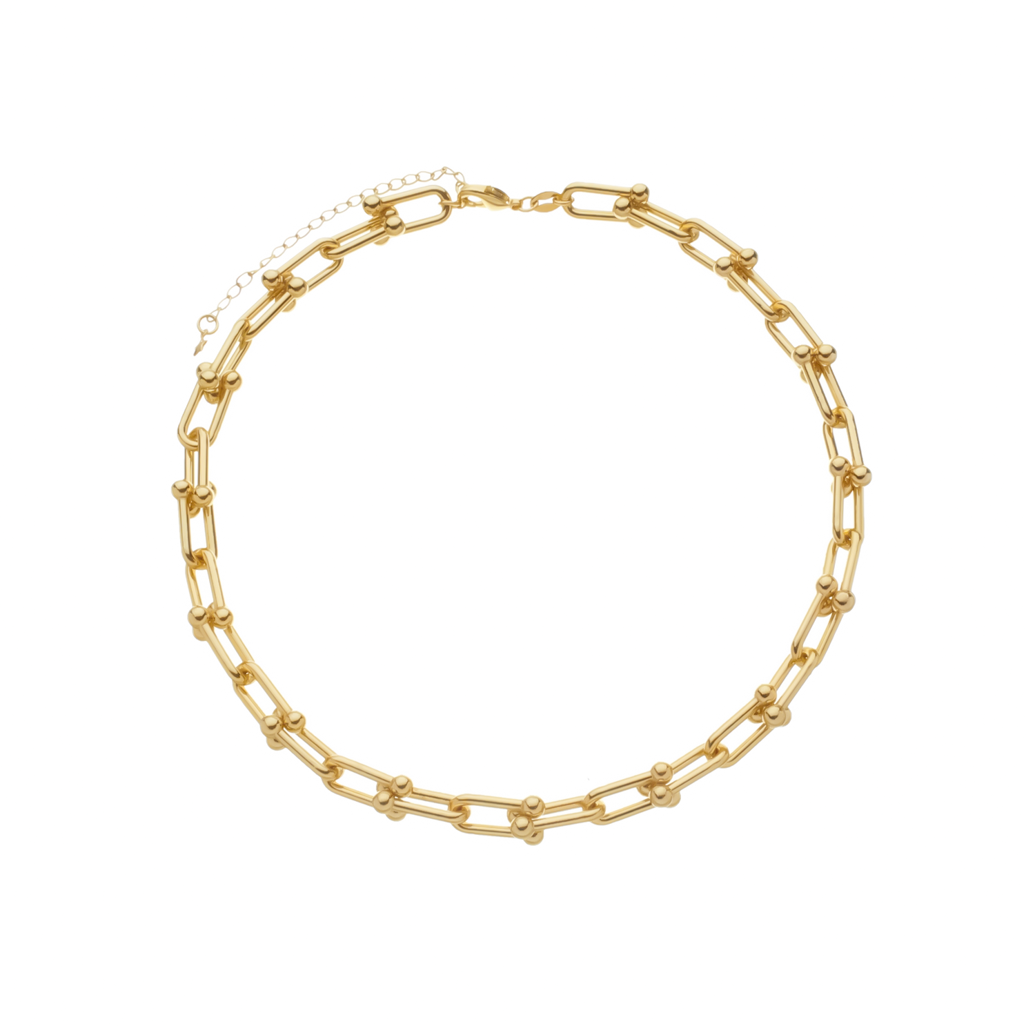 Chocker Aurum Dourado Corrente Elos Largos