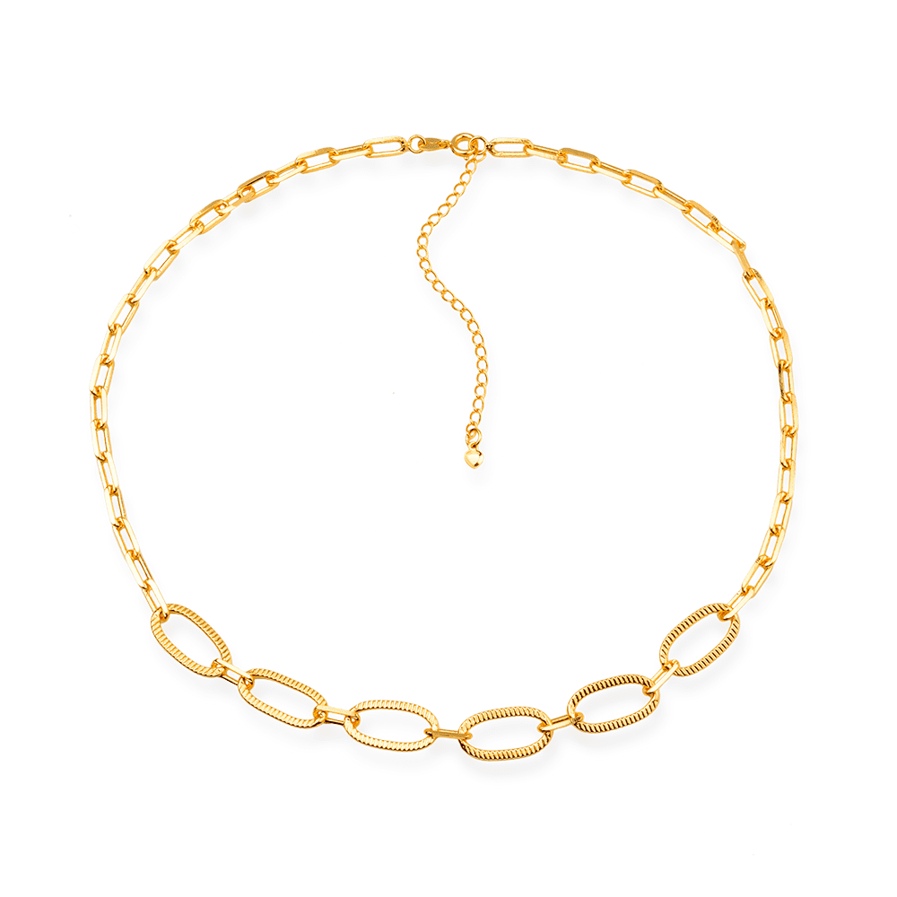 Chocker Aurum Dourada Corrente com Extensor
