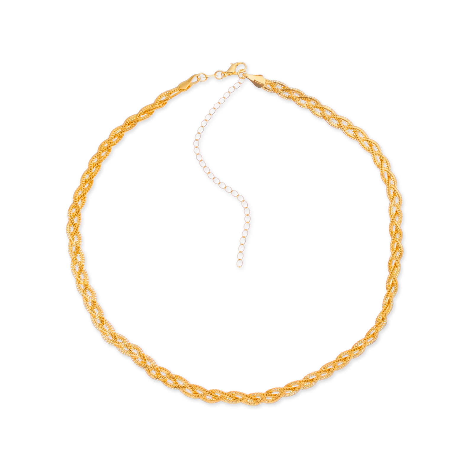 Chocker Aurum Dourado Trançada