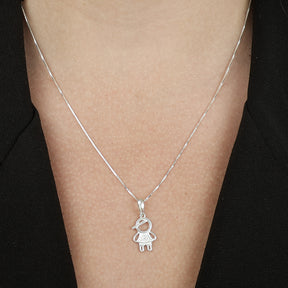 Colar Menino com Zircônia em Prata 925 - Galeria