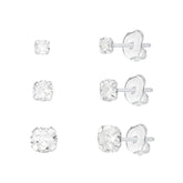 Trio de Ponto de Luz Redondo em Prata 925