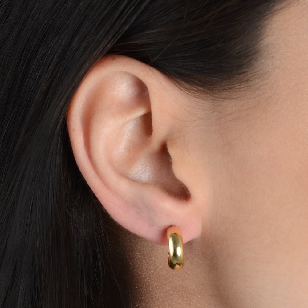 Brinco Aurum Dourado Argolinha