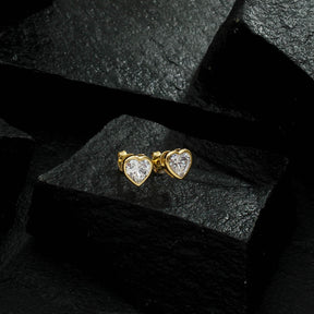 Brinco Passion Dourado de Zircônia