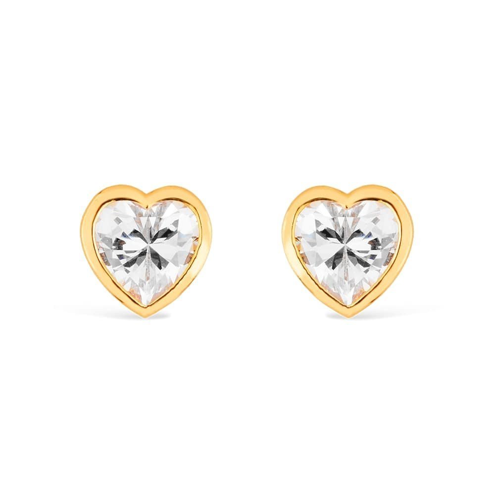 Brinco Passion Dourado de Zircônia