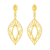 Brinco Dourado Folha de Gala