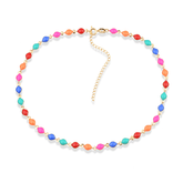 Chocker Aurora Dourada colorida com Extensor