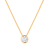 Colar Sirius Dourado Zircônia Ponto de Luz