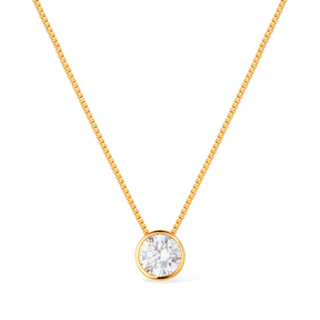 Colar Sirius Dourado Zircônia Ponto de Luz