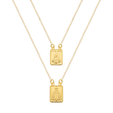 Escapulário Dourado Masculino Tradicional
